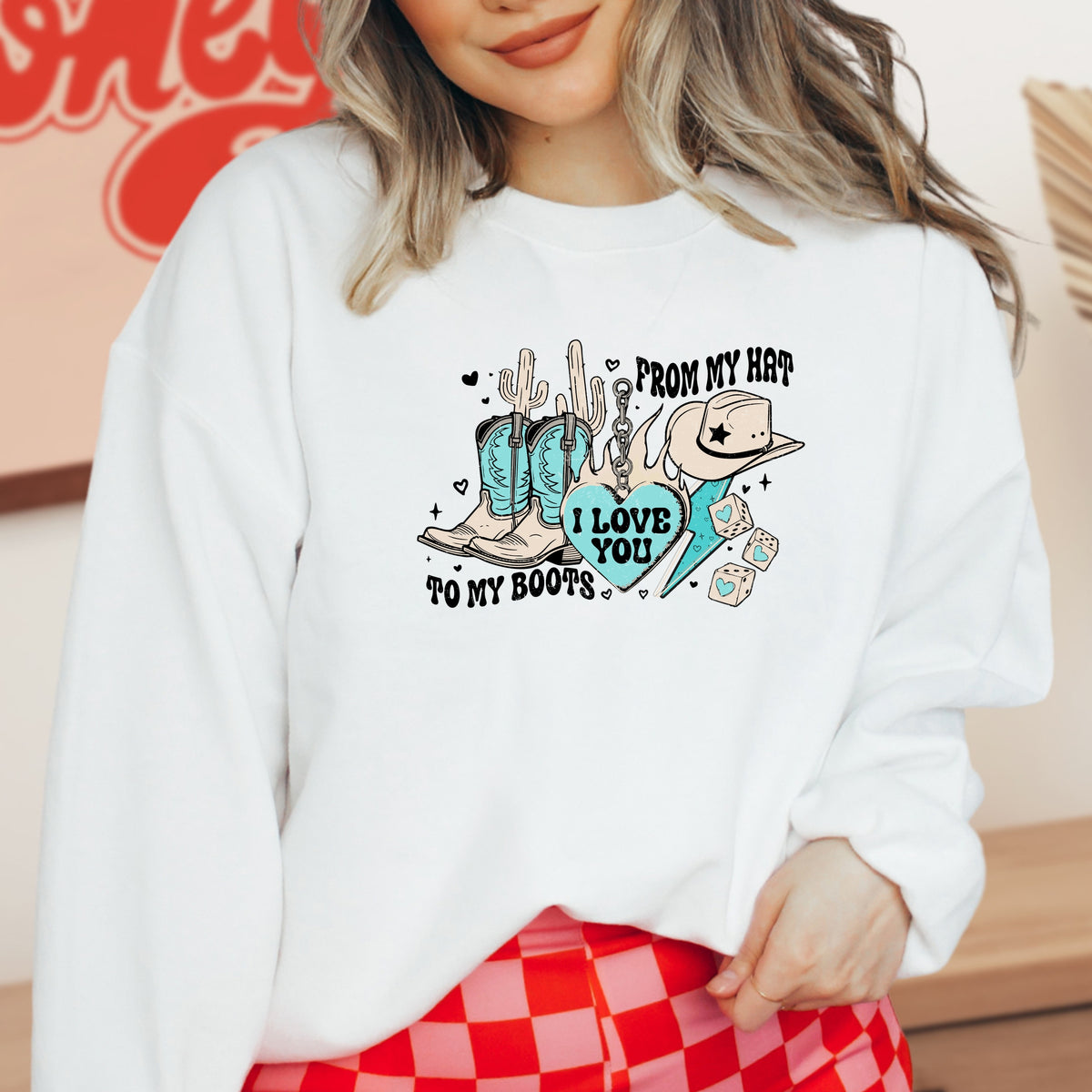 From My Hat To My Boots - Adult Crewneck Sweatshirt