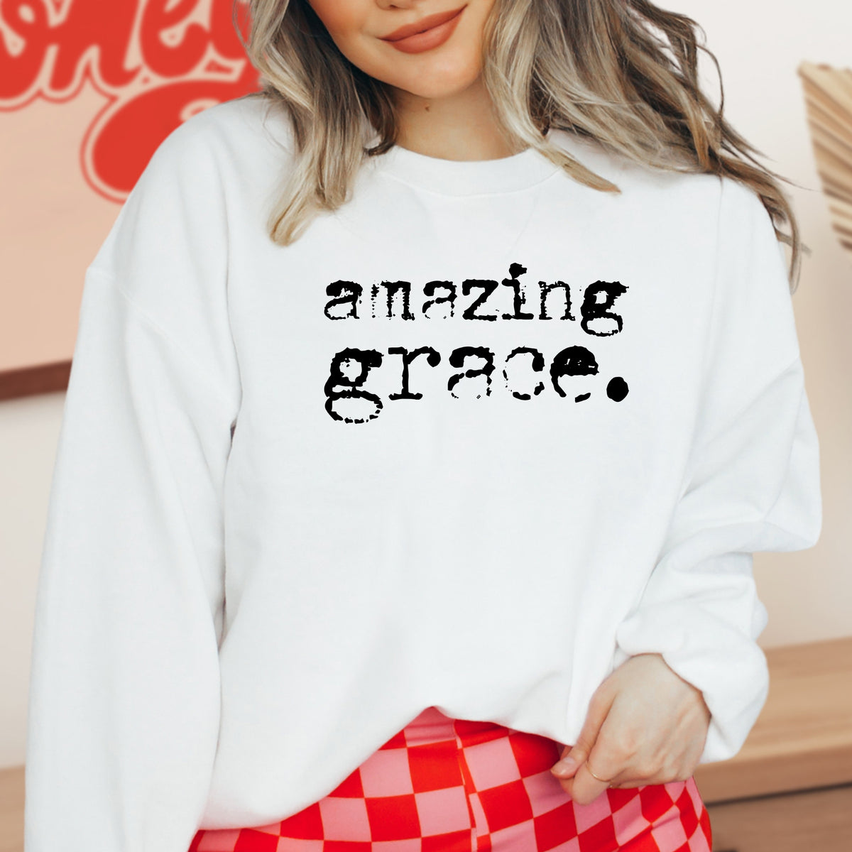 Amazing Grace - Adult Crewneck Sweatshirt