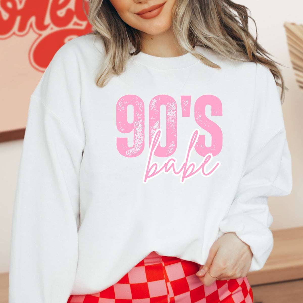 90's Babe - Adult Crewneck Sweatshirt