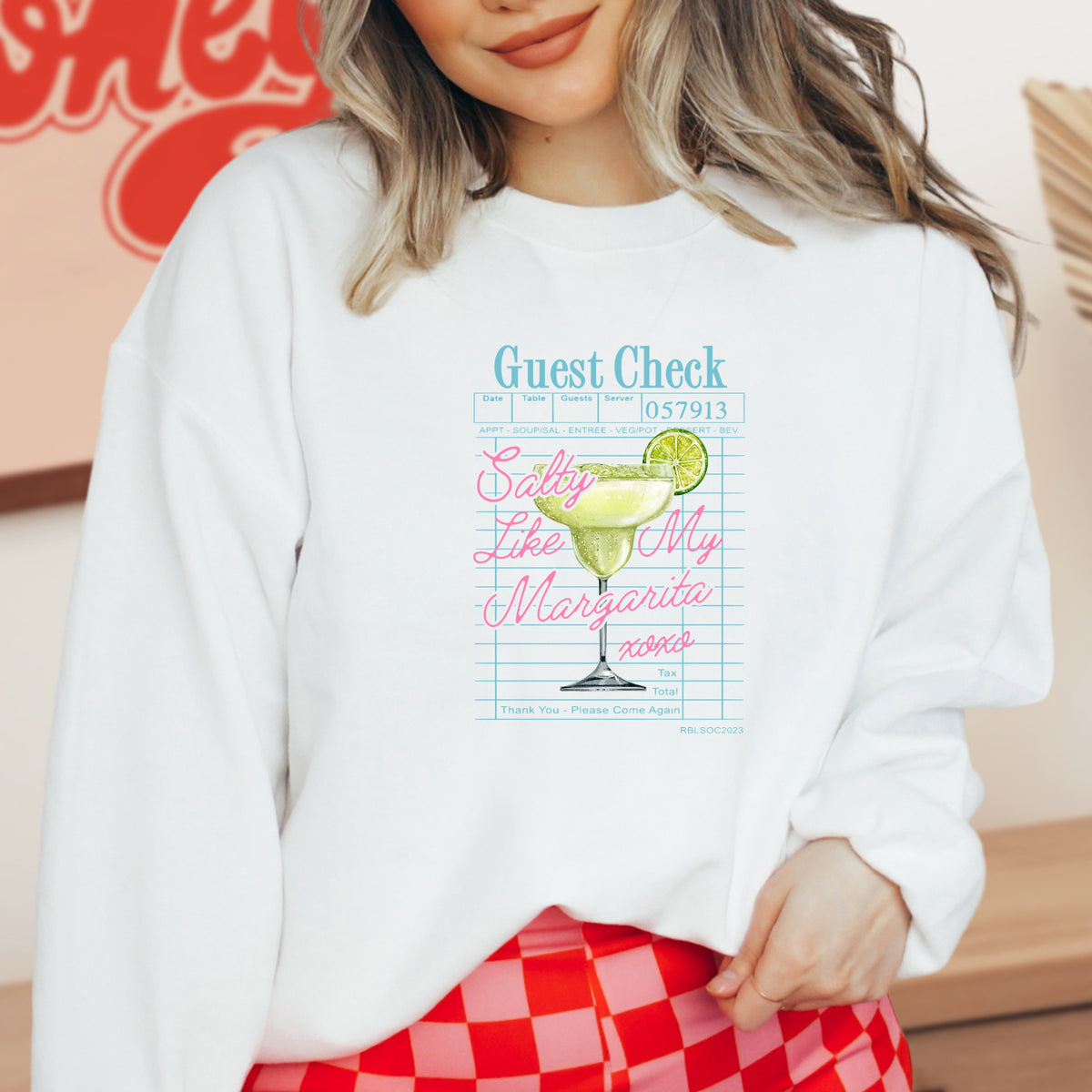 Guest Check  - Adult Crewneck Sweatshirt