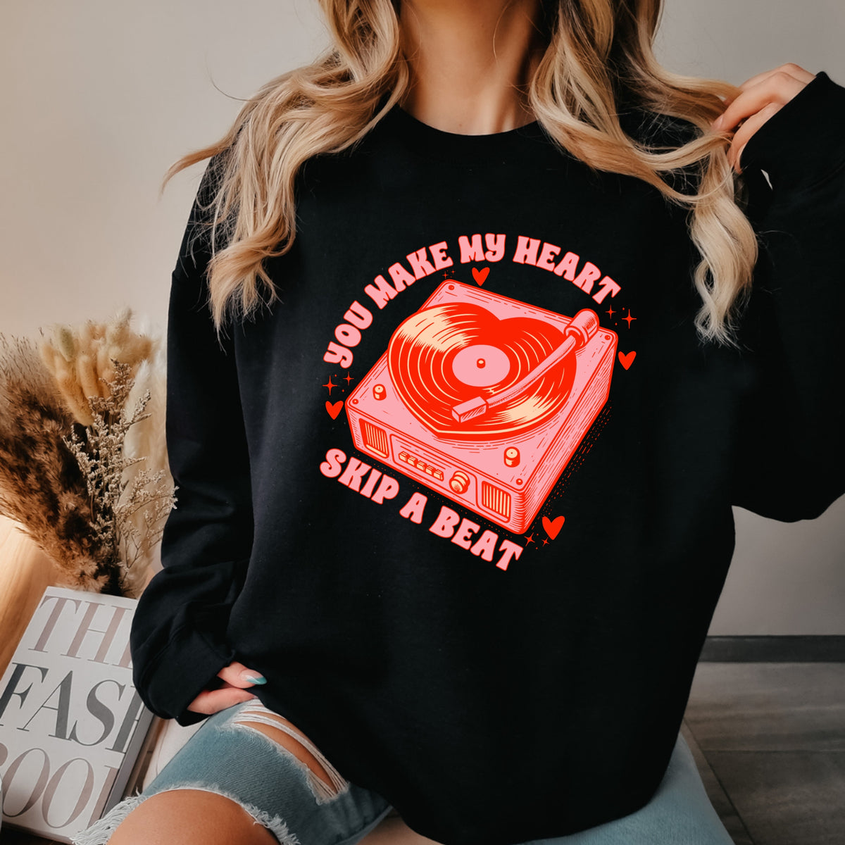You Make My Heart Skip A Beat - Adult Crewneck Sweatshirt