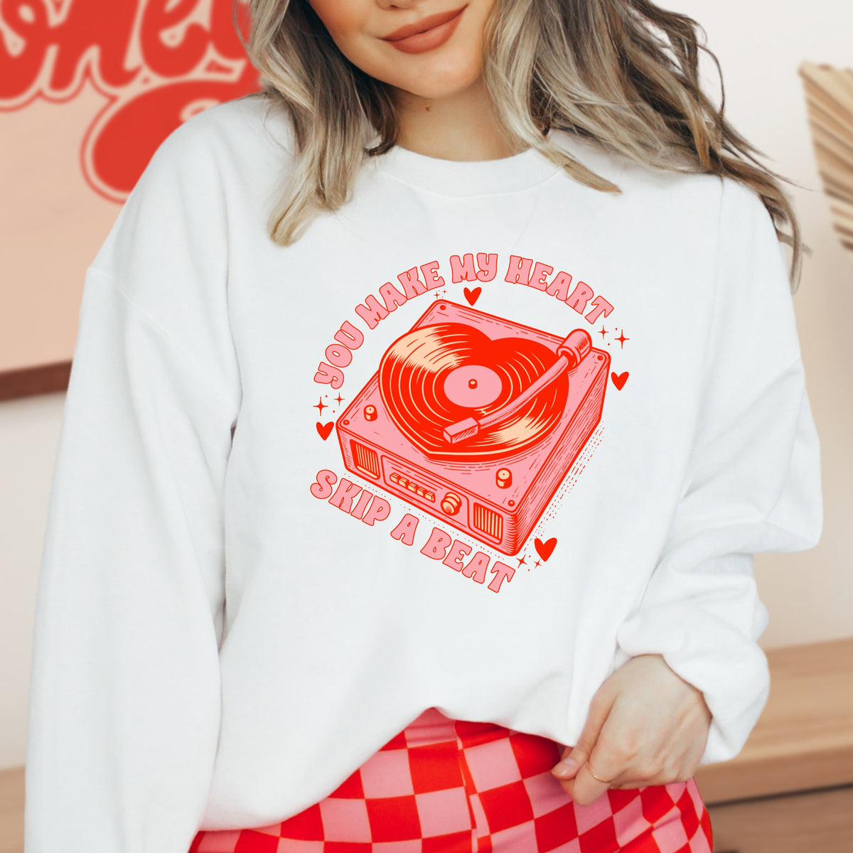 You Make My Heart Skip A Beat - Adult Crewneck Sweatshirt