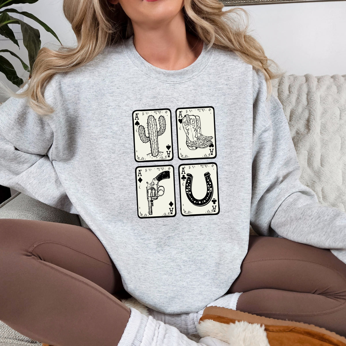 Ace Cards - Adult Crewneck Sweatshirt