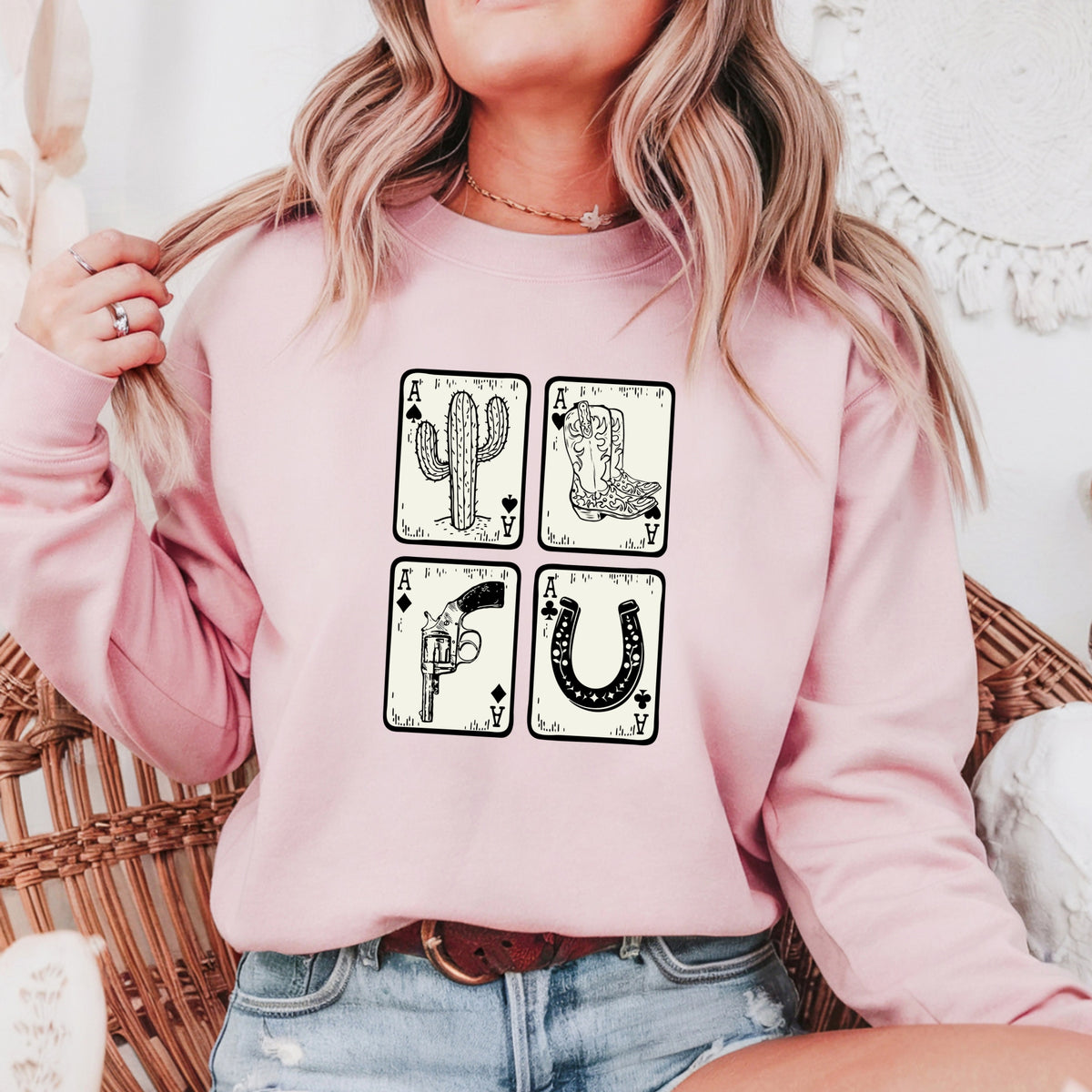 Ace Cards - Adult Crewneck Sweatshirt