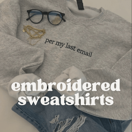 Embroidered Sweatshirts - Imperial The Label