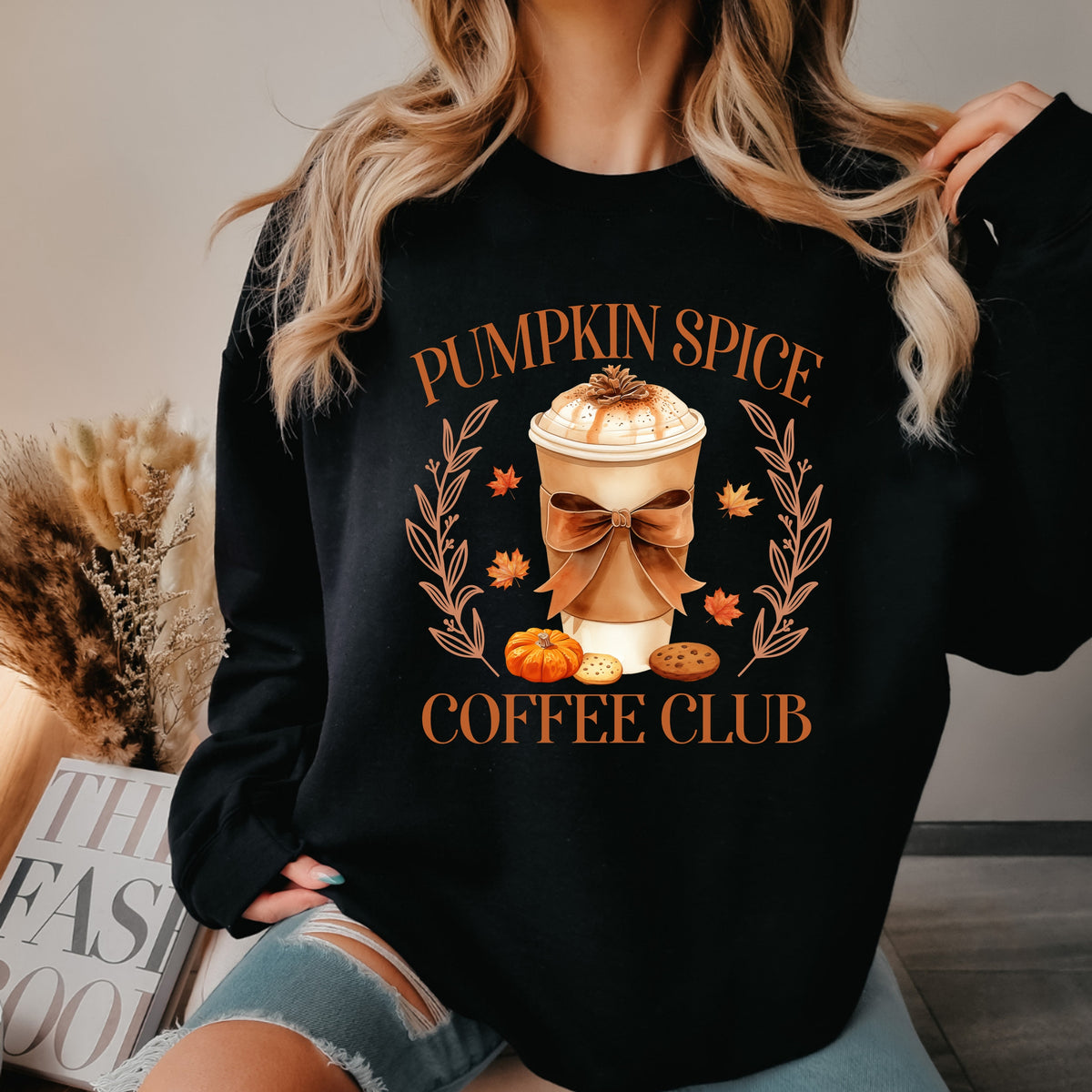 Pumpkin Spice Coffee Club - Adult Crewneck Sweatshirt
