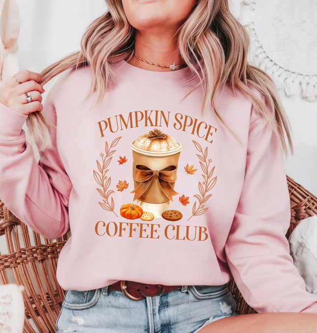 Pumpkin Spice Coffee Club - Adult Crewneck Sweatshirt