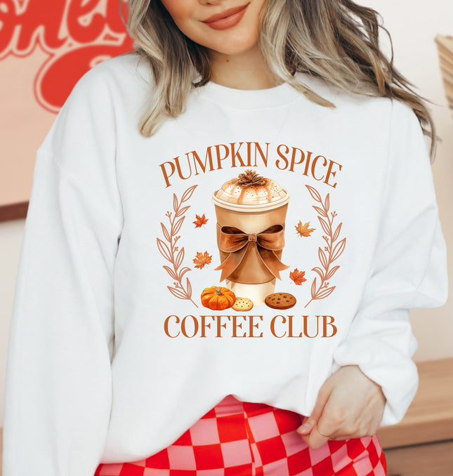 Pumpkin Spice Coffee Club - Adult Crewneck Sweatshirt