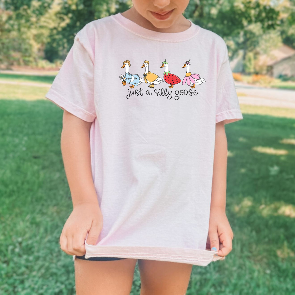 Just A Silly Goose Kids - Youth Comfort Colors T-Shirt
