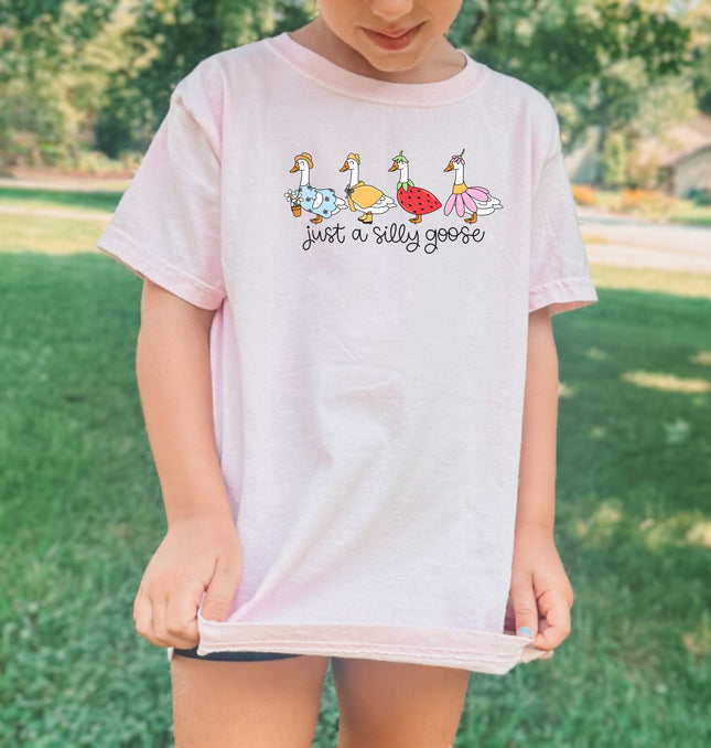 Just A Silly Goose Kids - Youth Comfort Colors T-Shirt