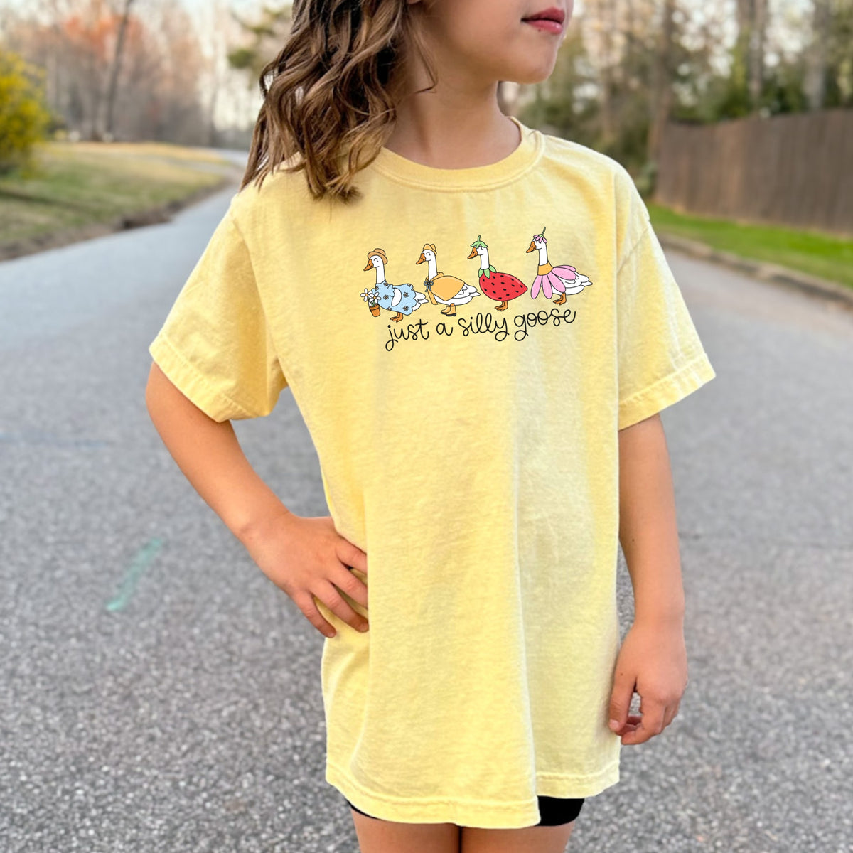 Just A Silly Goose Kids - Youth Comfort Colors T-Shirt