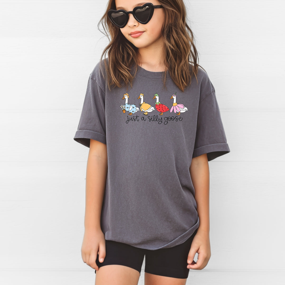 Just A Silly Goose Kids - Youth Comfort Colors T-Shirt