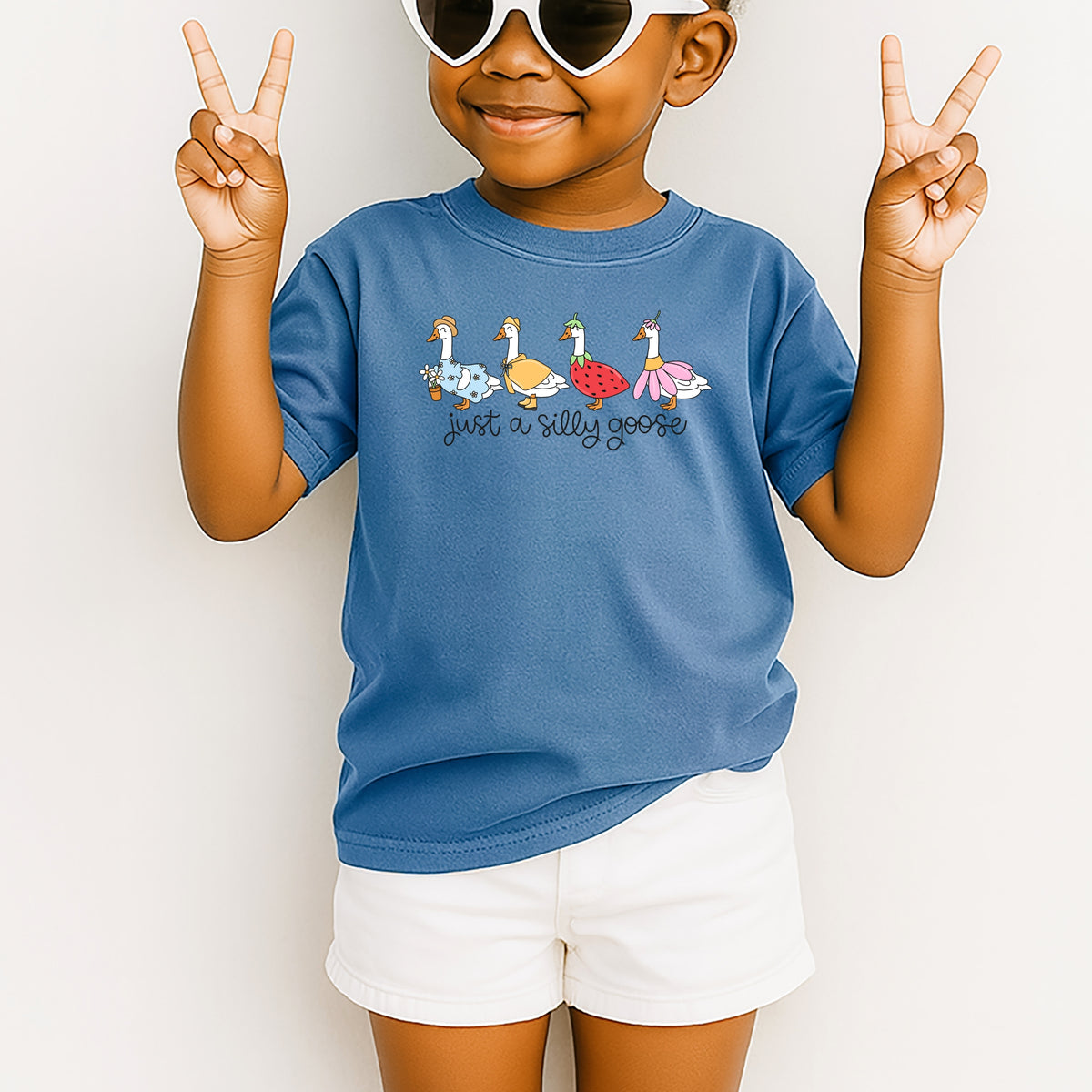 Just A Silly Goose Kids - Youth Comfort Colors T-Shirt