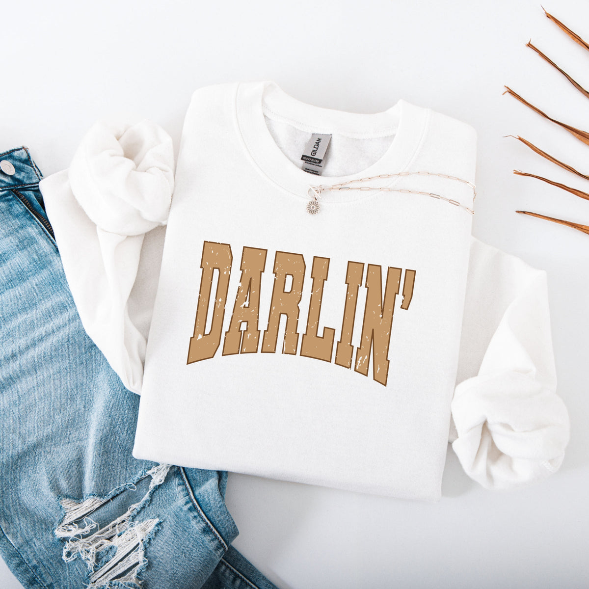 Imperial The Label Darlin' Printed Crewneck Sweatshirt