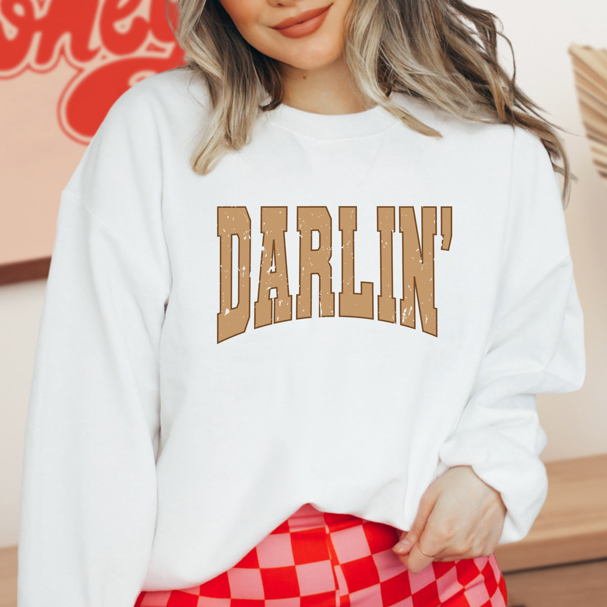 Imperial The Label Darlin' Printed Crewneck Sweatshirt