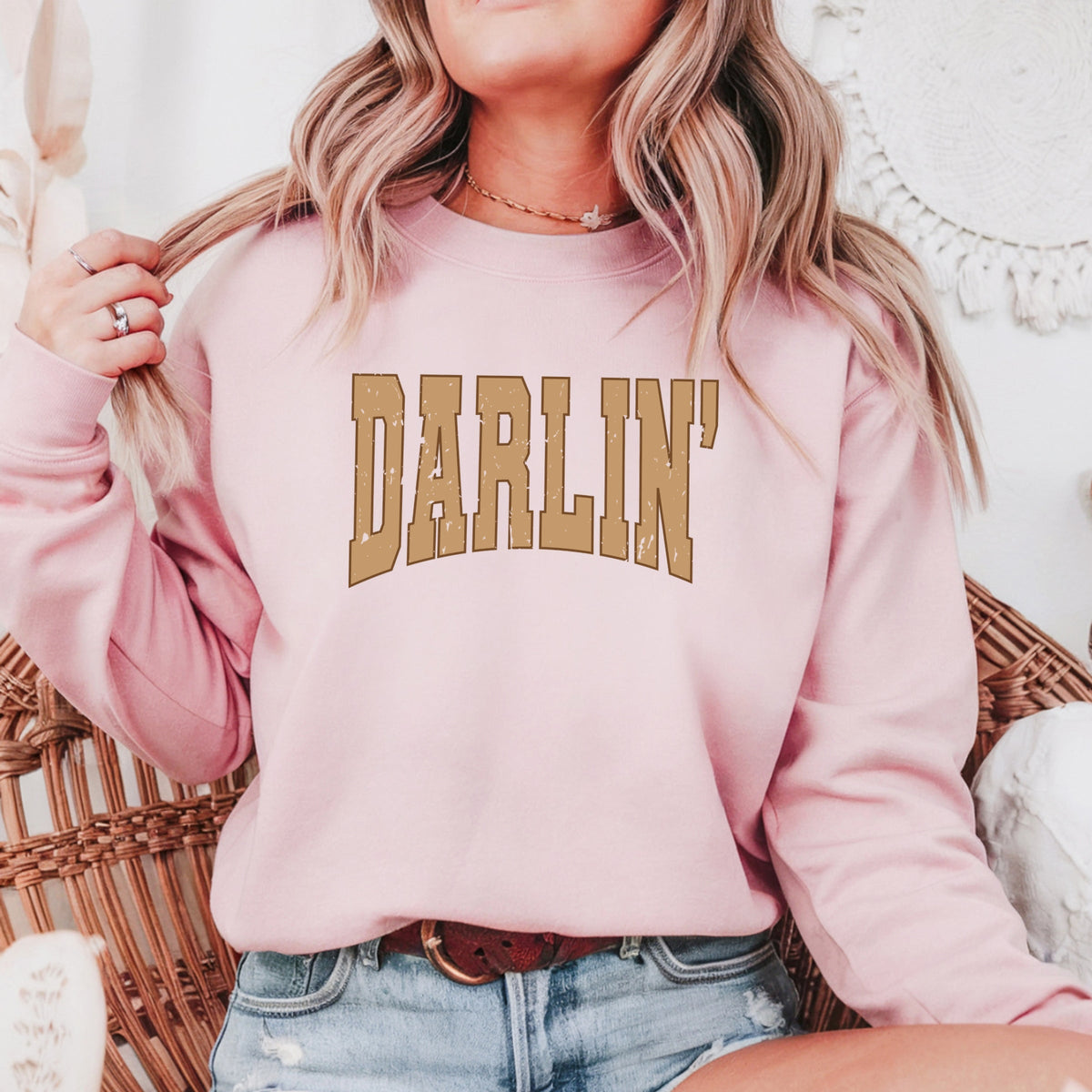 Imperial The Label Darlin' Printed Crewneck Sweatshirt