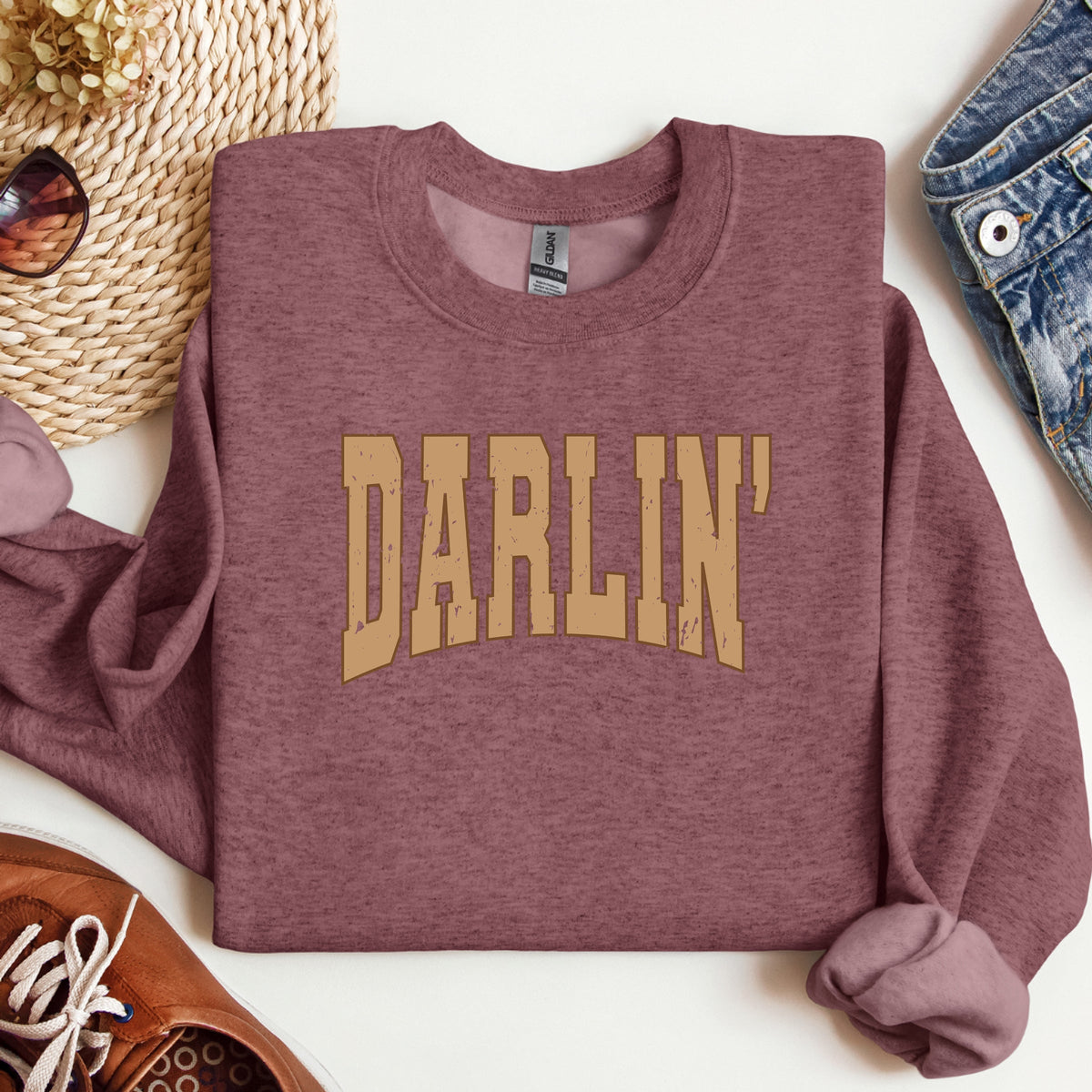 Imperial The Label Darlin' Printed Crewneck Sweatshirt