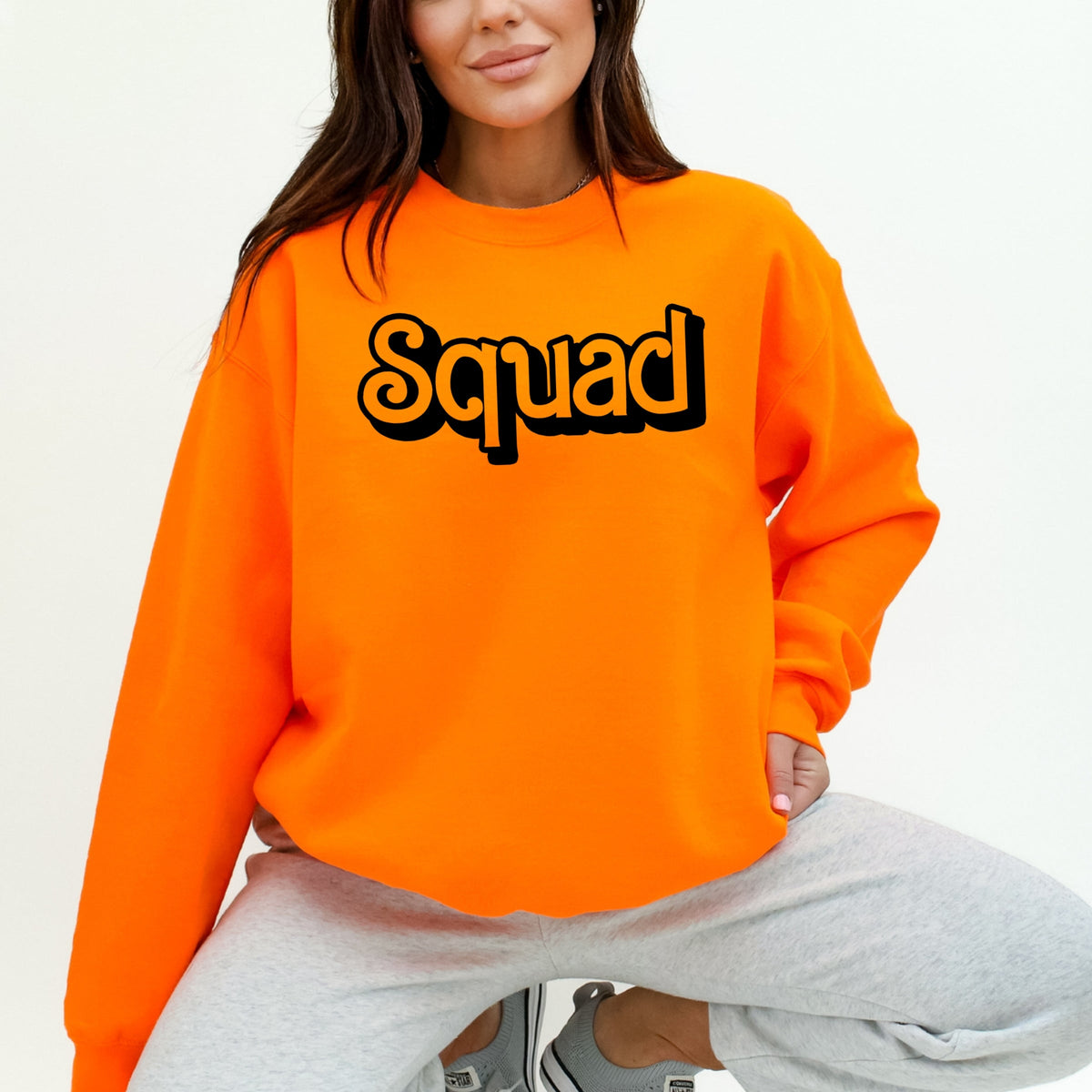 Squad Printed Crewneck Sweatshirt
