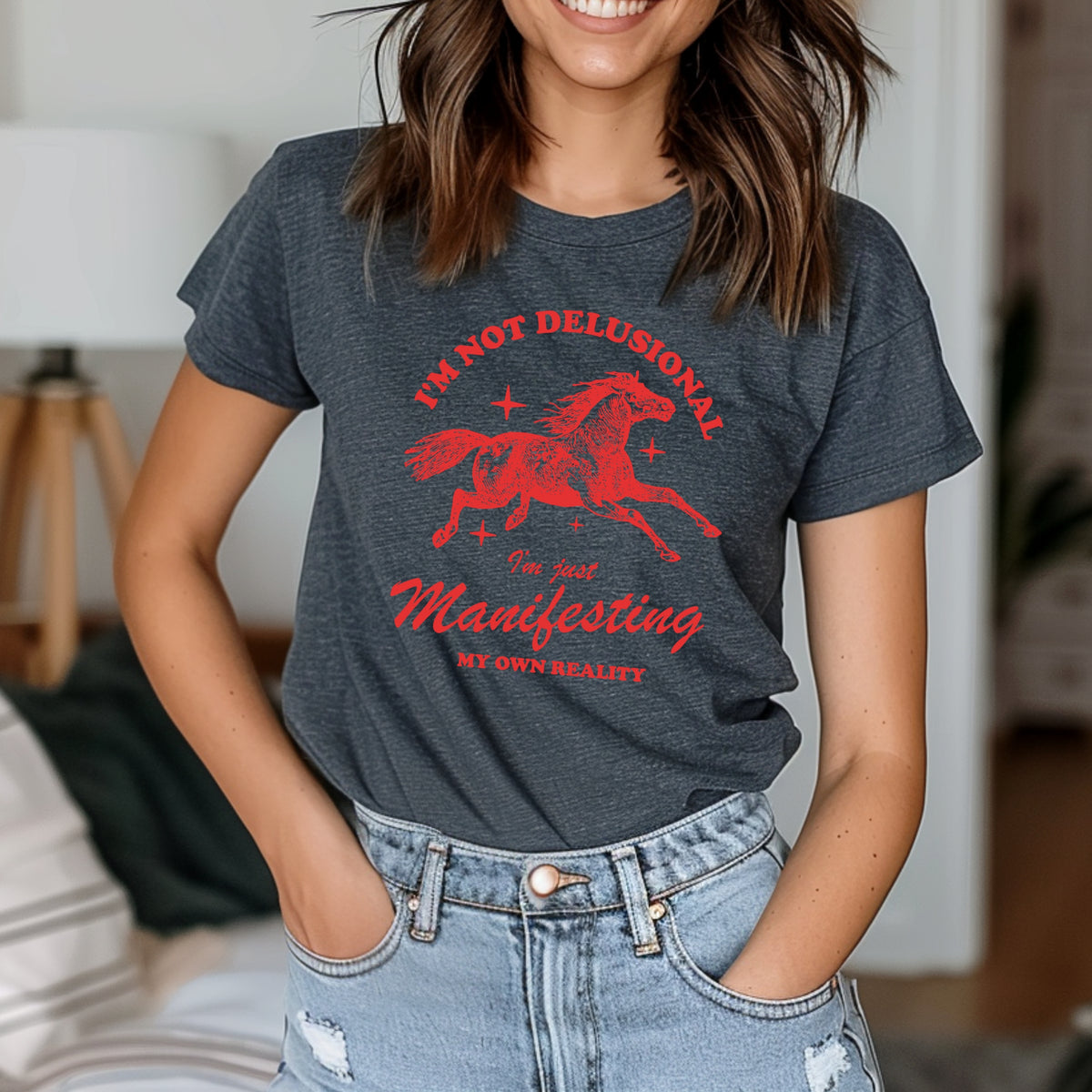 Im Not Delusional Just Manifesting My Own Reality - Adult Softstyle T-Shirt