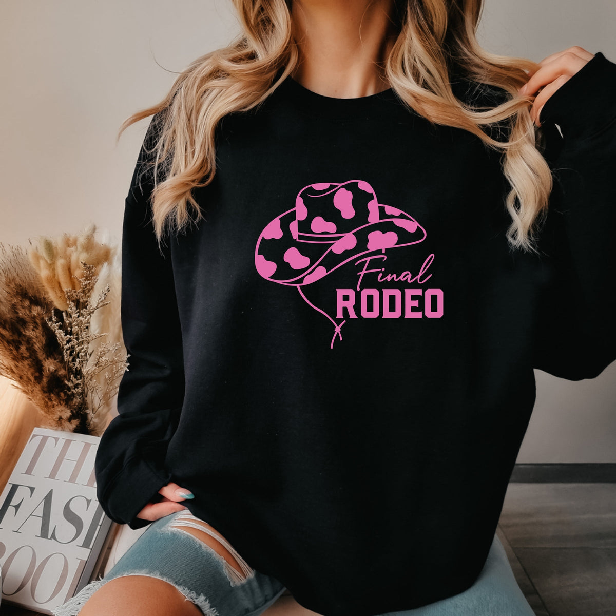 Final Rodeo Printed Crewneck Sweatshirt