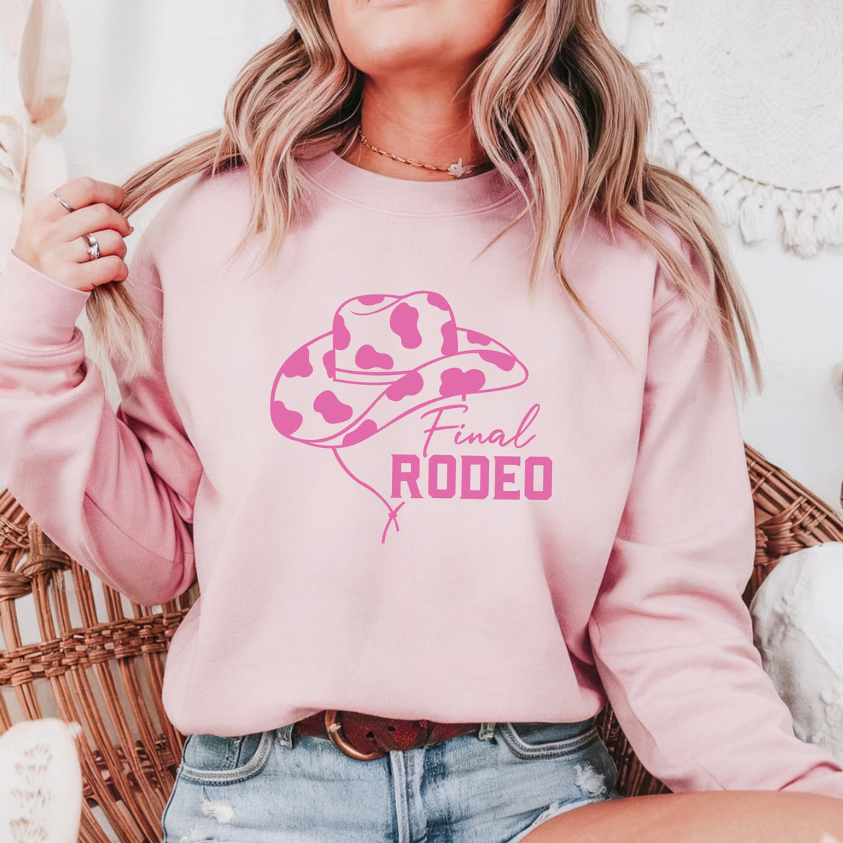 Final Rodeo Printed Crewneck Sweatshirt