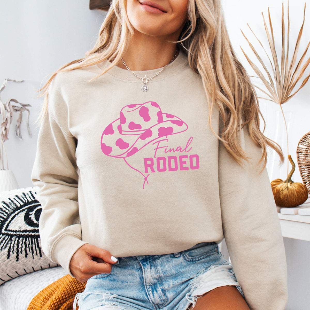 Final Rodeo Printed Crewneck Sweatshirt