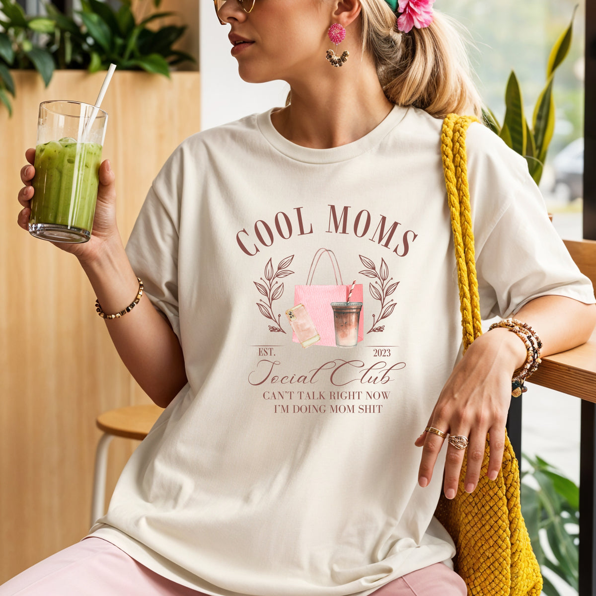 Cool Moms Social Club - Comfort Colors T-Shirt 