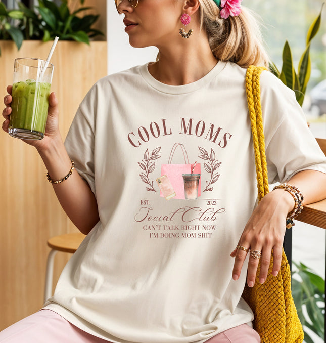 Cool Moms Social Club - Comfort Colors T-Shirt 