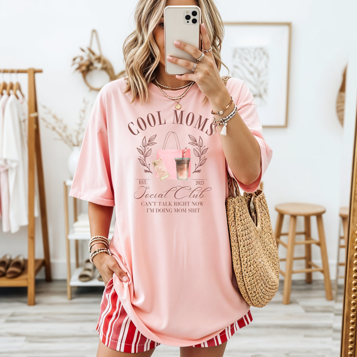 Cool Moms Social Club - Comfort Colors T-Shirt 