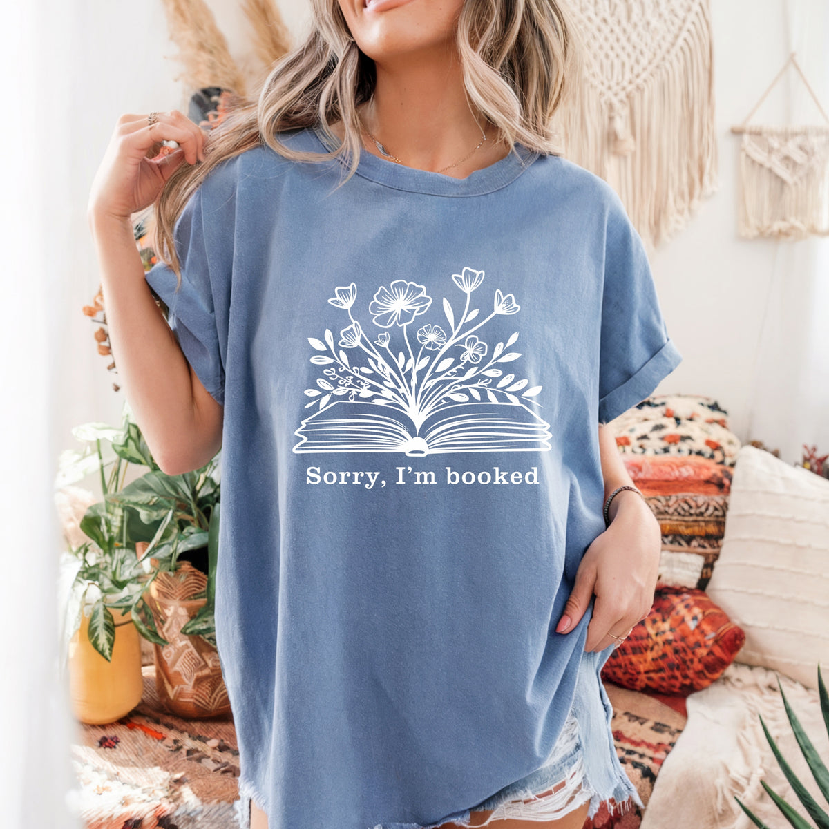 Sorry, I Am Booked Shirt - Adult Comfort Colors T-Shirt