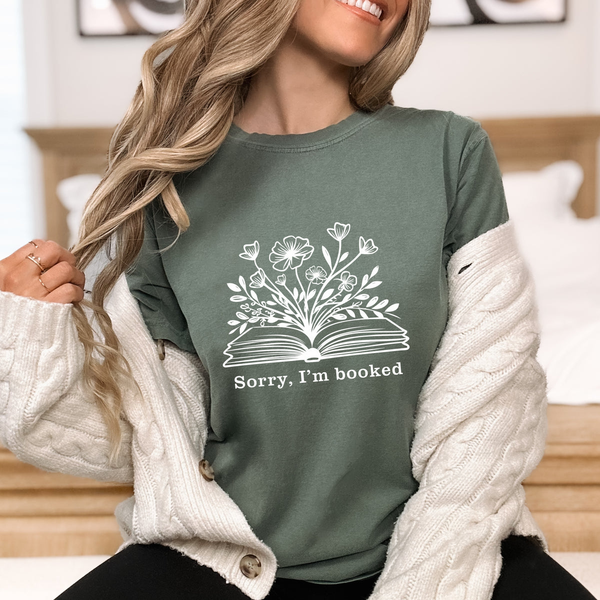 Sorry, I Am Booked Shirt - Adult Comfort Colors T-Shirt