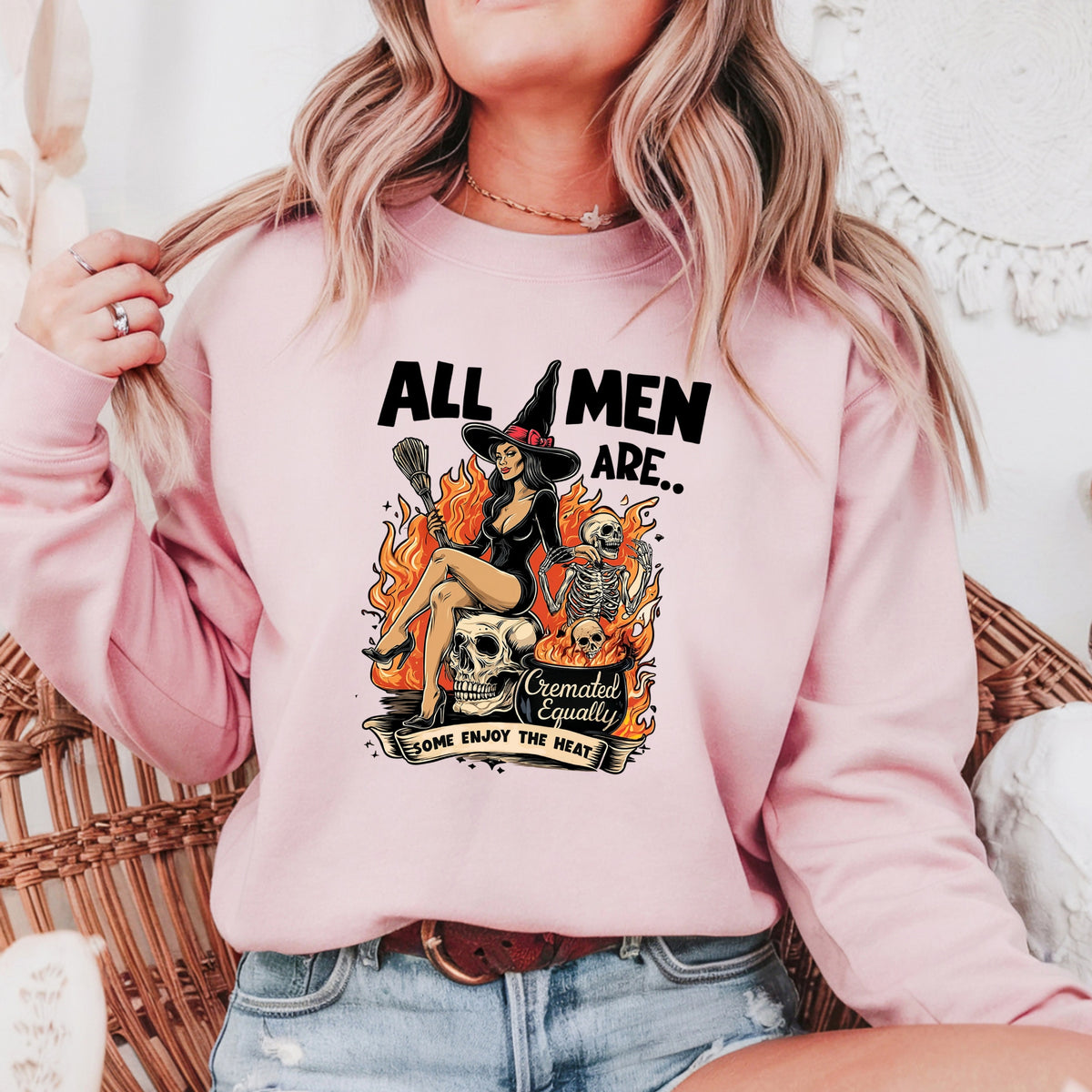 All Men Are Cremated Equally - Adult Crewneck Sweatshirt