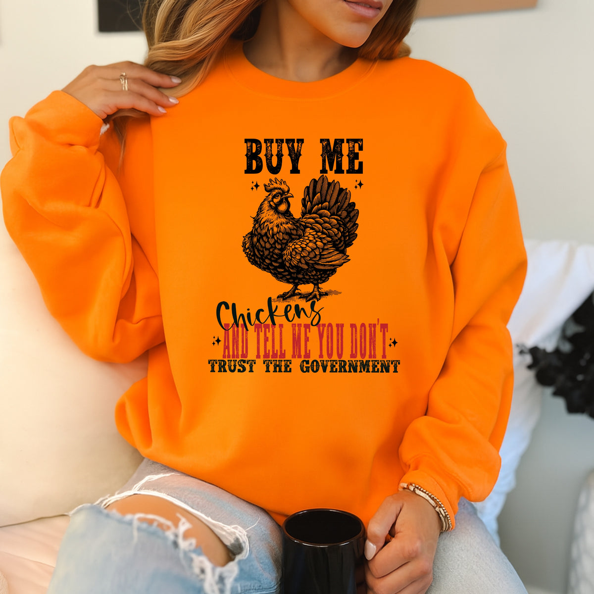 Buy Me Chickens - Crewneck Sweatshirt