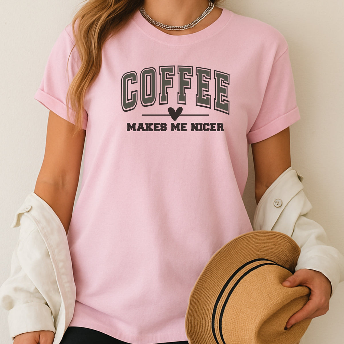 Coffee Makes Me Nicer - Adult Softstyle T-Shirt