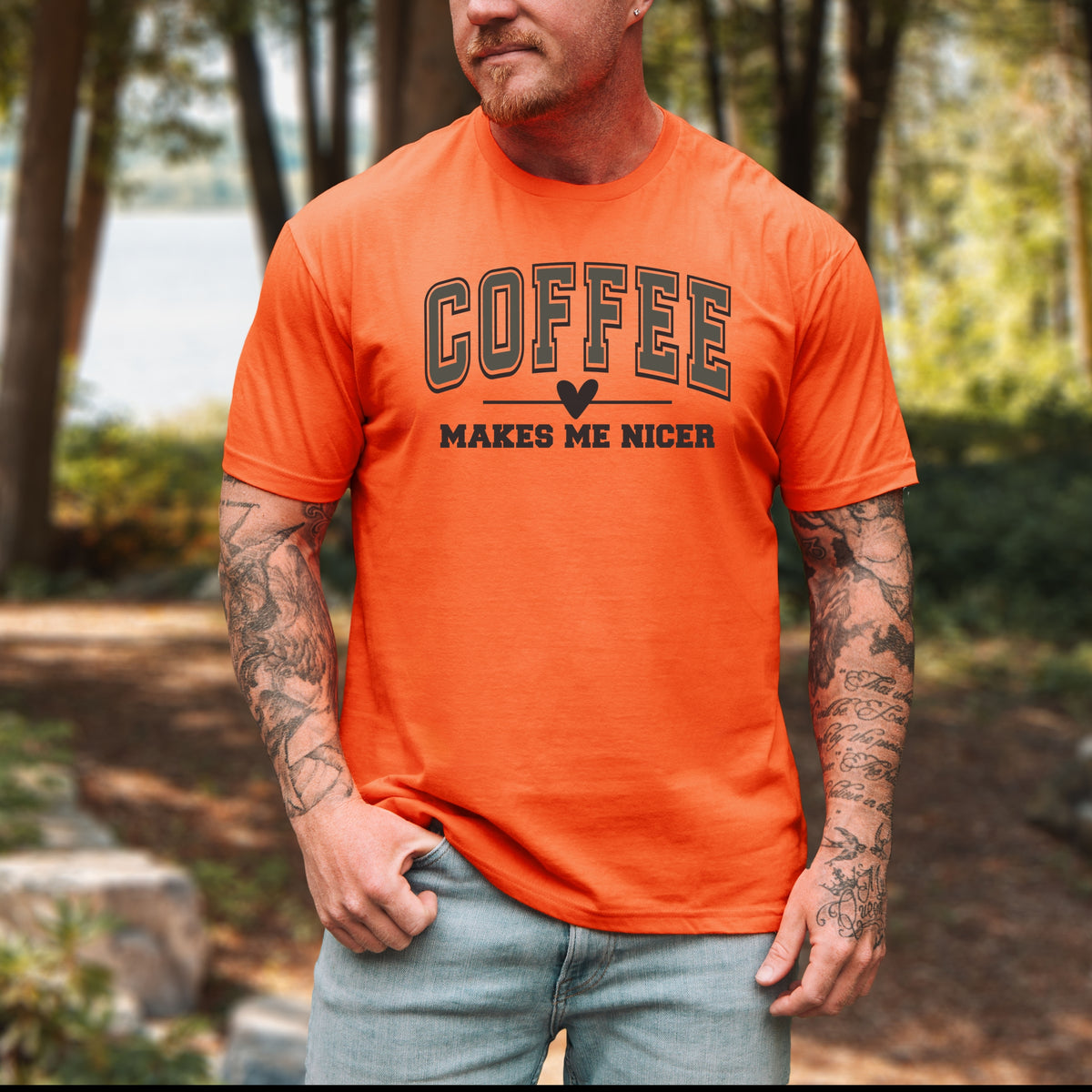 Coffee Makes Me Nicer - Adult Softstyle T-Shirt