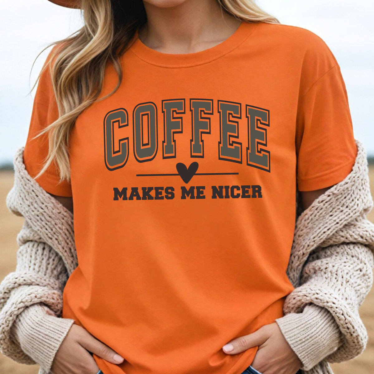 Coffee Makes Me Nicer - Softstyle T-Shirt