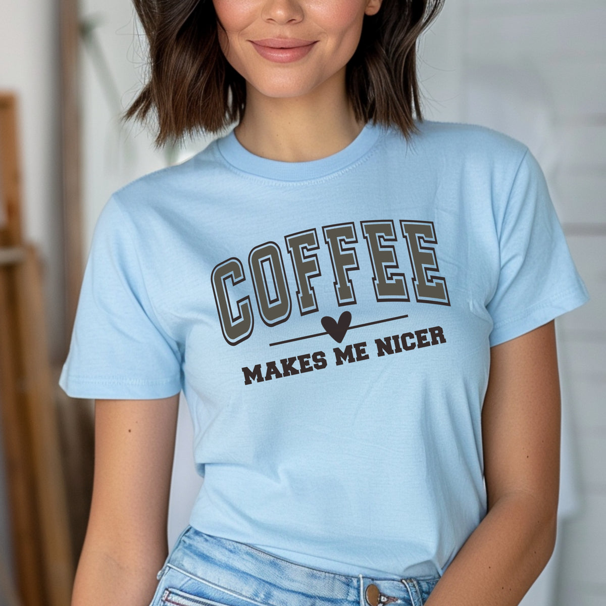 Coffee Makes Me Nicer - Softstyle T-Shirt