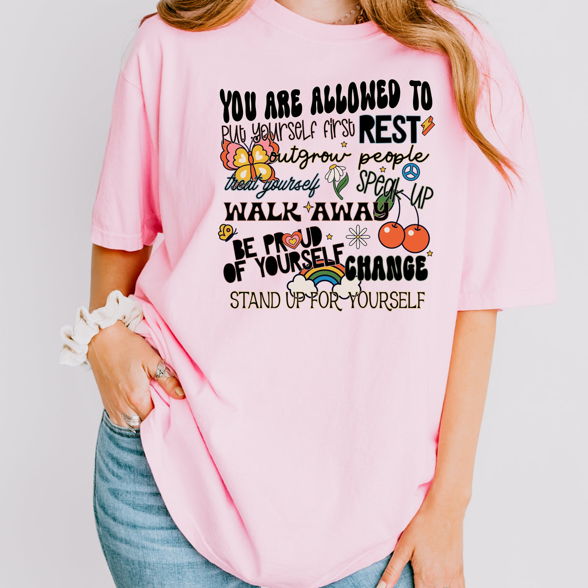 You Are Allowed To Put Yourself First - Adult Comfort Colors T-Shirt