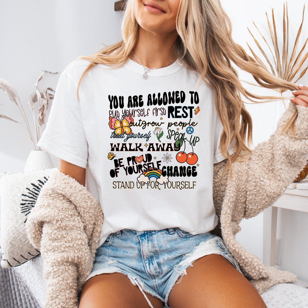 You Are Allowed To Put Yourself First - Adult Comfort Colors T-Shirt