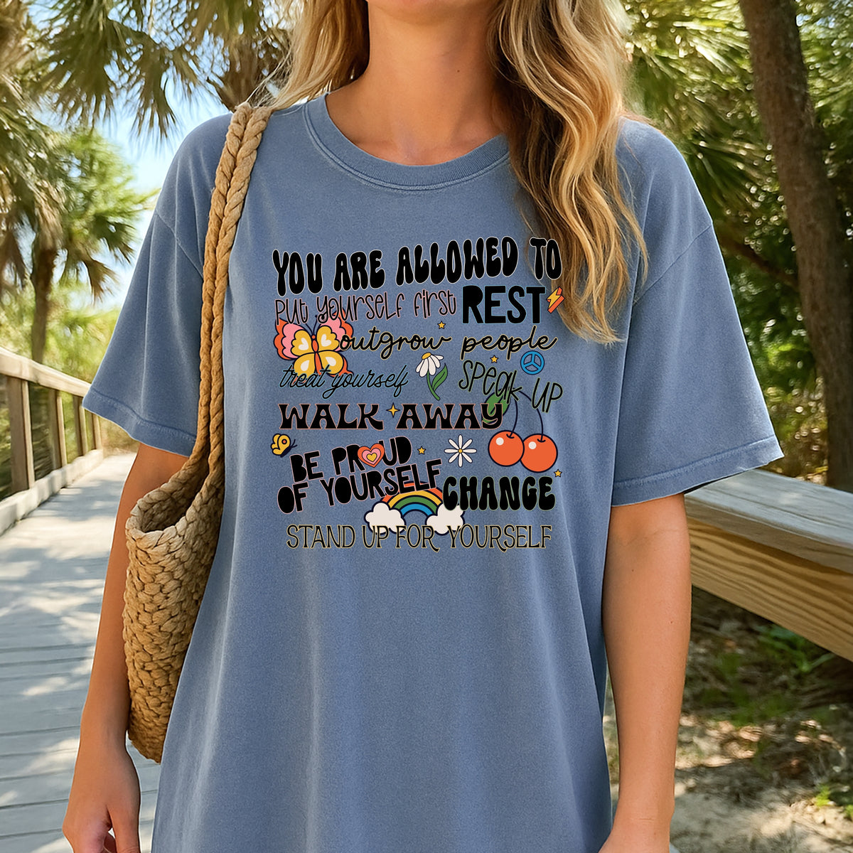 You Are Allowed To Put Yourself First - Adult Comfort Colors T-Shirt