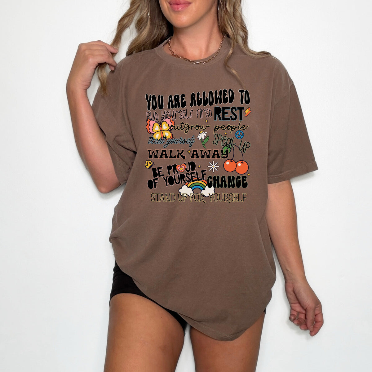 You Are Allowed To Put Yourself First - Adult Comfort Colors T-Shirt