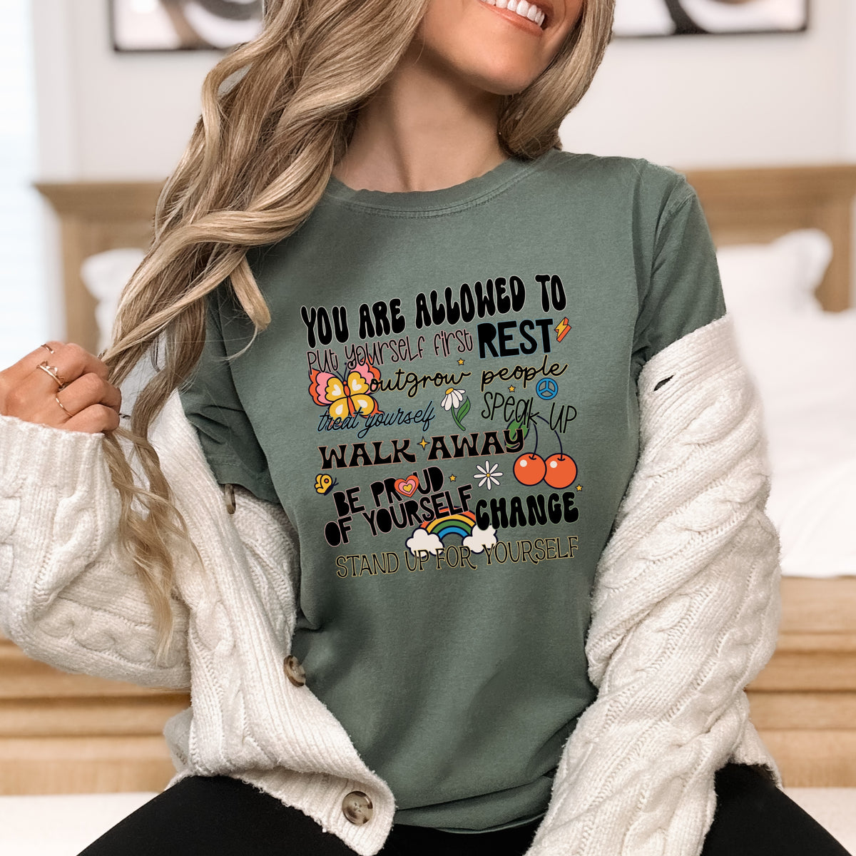 You Are Allowed To Put Yourself First - Adult Comfort Colors T-Shirt