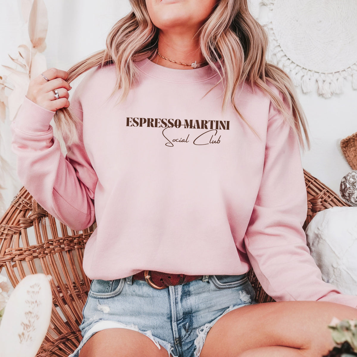 Espresso Martini Social Club - Adult Crewneck Sweatshirt