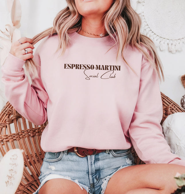 Espresso Martini Social Club - Adult Crewneck Sweatshirt