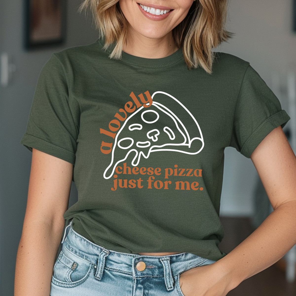 Cheese Pizza Lover - Adult  Softstyle T-Shirt