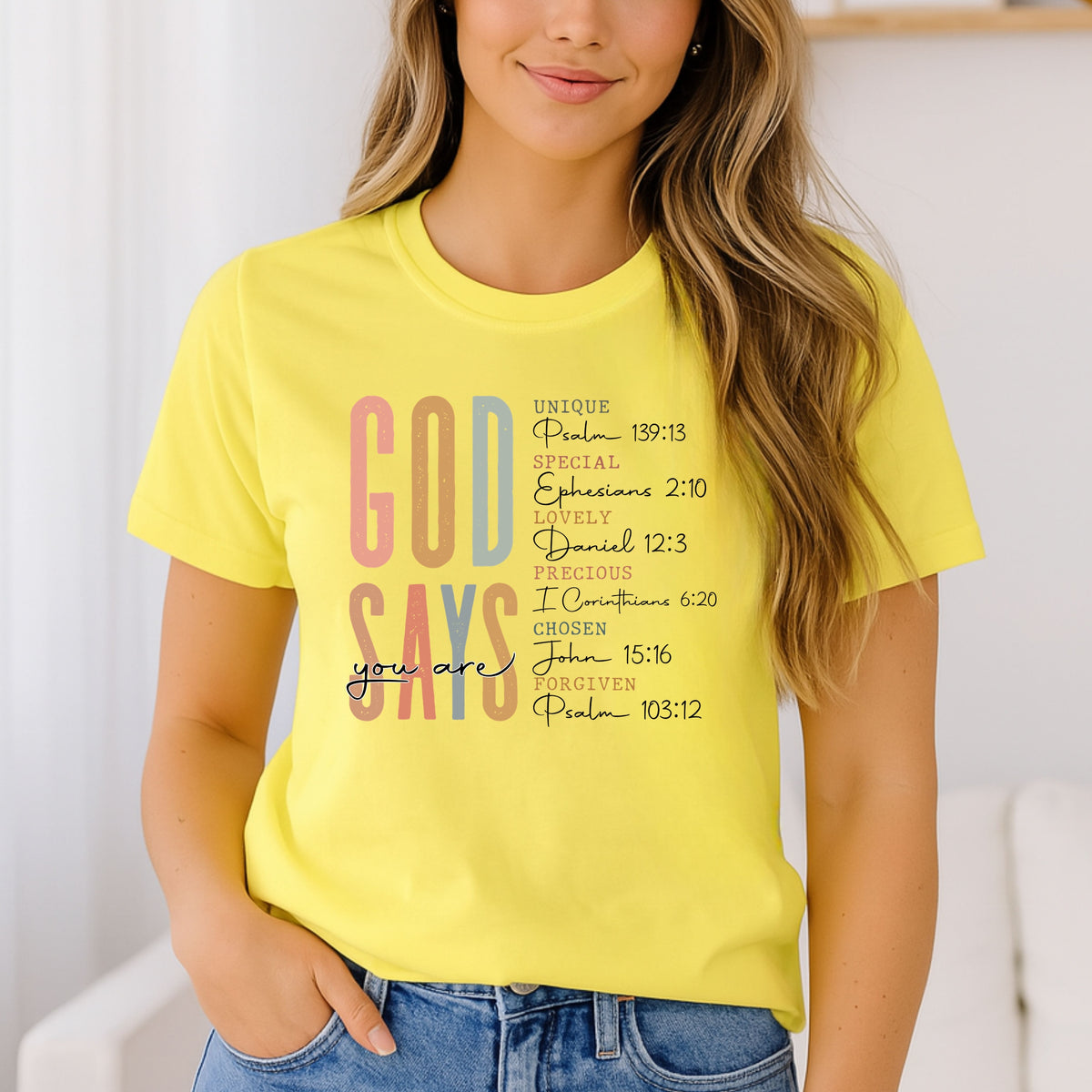 God Says You Are - Adult Softstyle  T-Shirt