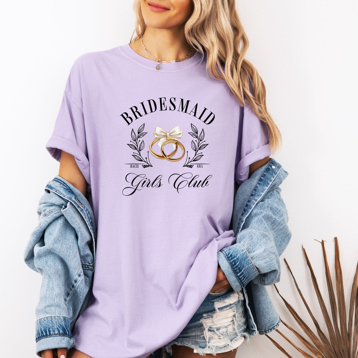 Bridesmaid Girls Club Printed Comfort Colors T-Shirt 