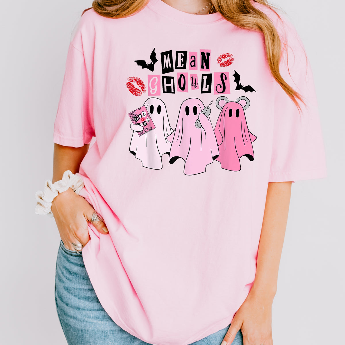Mean Ghouls Halloween -  Adult Comfort Colors T-Shirt