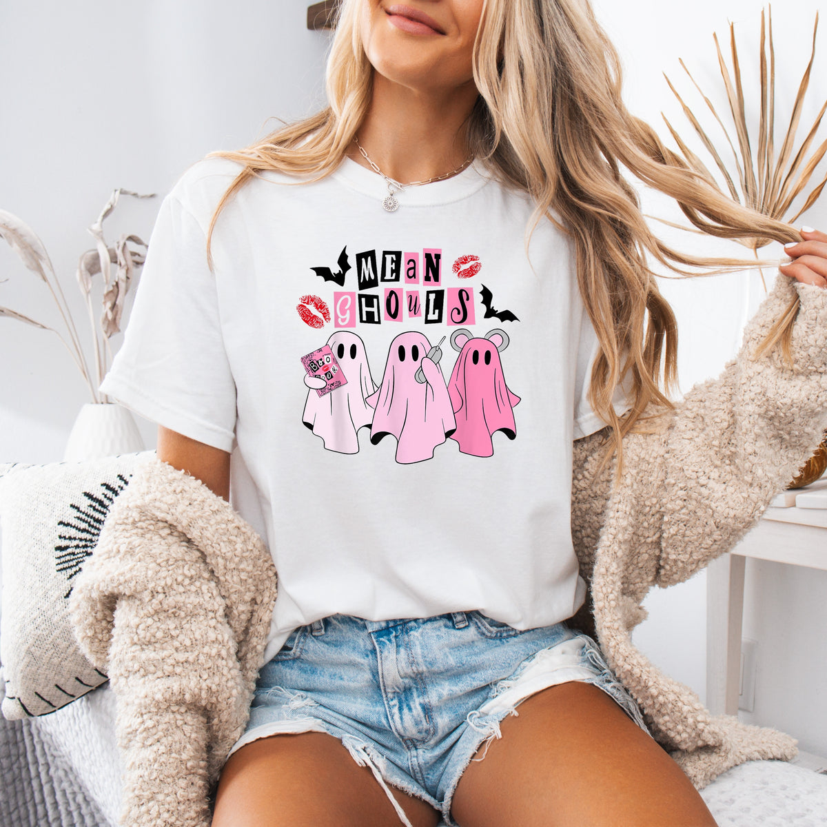 Mean Ghouls Halloween -  Adult Comfort Colors T-Shirt