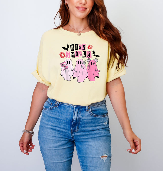 Mean Ghouls Halloween -  Adult Comfort Colors T-Shirt 